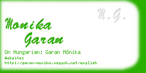 monika garan business card