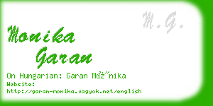 monika garan business card